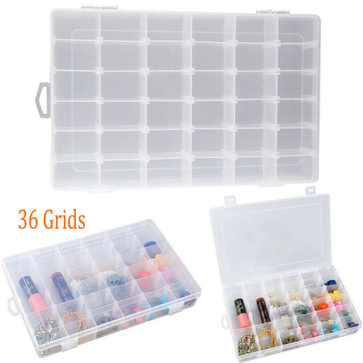 Four-Pack 36-Compartment Craft Storage Boxes