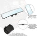 12 Inch Panoramic Car Rearview Mirror, White