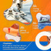 Double-Sided Fabric Tape,Hem Tape No Sew No Iron,1/4"+1/2" (2 Rolls)