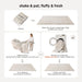 King Comforter Set Prewashed Soft Bedding Set 3Pcs Beige 104"x90"
