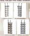 Hanging Towel Racks for Bathroom No Drill - 6-Tier Over The Door Bath Towel Storage Organizer for Small Bathrooms - Tiered Back of Door Towel Holder Hanger for Rolled Towels RV Camper Black