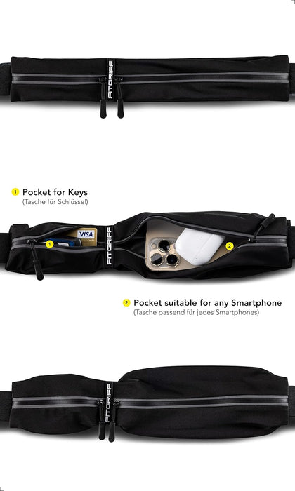 ® Running Belt for Men & Women - Secure Jogging Pouch for Phone, Keys & Essentials - For All Cell Phones