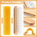 2 Pcs Suede Shoe Brush Nubuck Leather Cleaner Shoes Shine Dauber Crepe Applicators Set with Cleaning Eraser(Brush with Eraser)