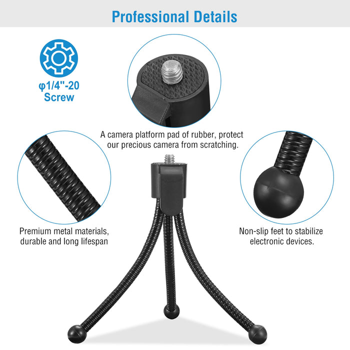 Heavy-Duty Tabletop Camera Tripod