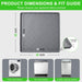 Washing Machine Pan, Drain Pan & Drip Pan, 30"x32" Thickened Silicone Mat with 1" Raised Edge, Non-Slip & Waterproof, Fo