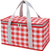 Insulated Bag Picnic Basket Bags Beach Bag Foldable Cooler Bag Reusable with Zippered top-for Warm or Cold Picnic Access