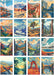 - National Parks Jigsaw Puzzle Box Set - 16 Mini Puzzles, 100 Pieces Each - Colorful Puzzle Gift Set for Adults