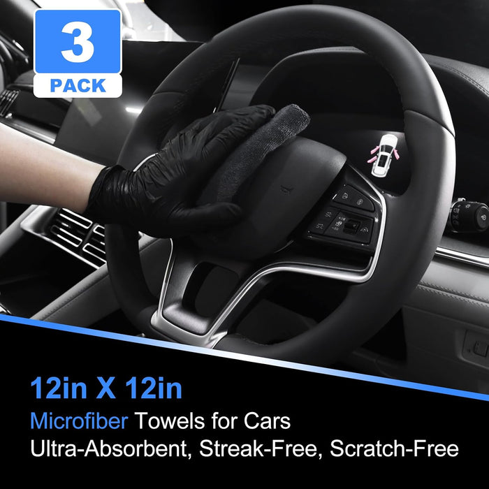 10PCS Car Detailing Cleaning Kit Interior Cleaner, Car Detailing Brushes, Car Duster, Car Cleaning Gel, Microfiber Clean