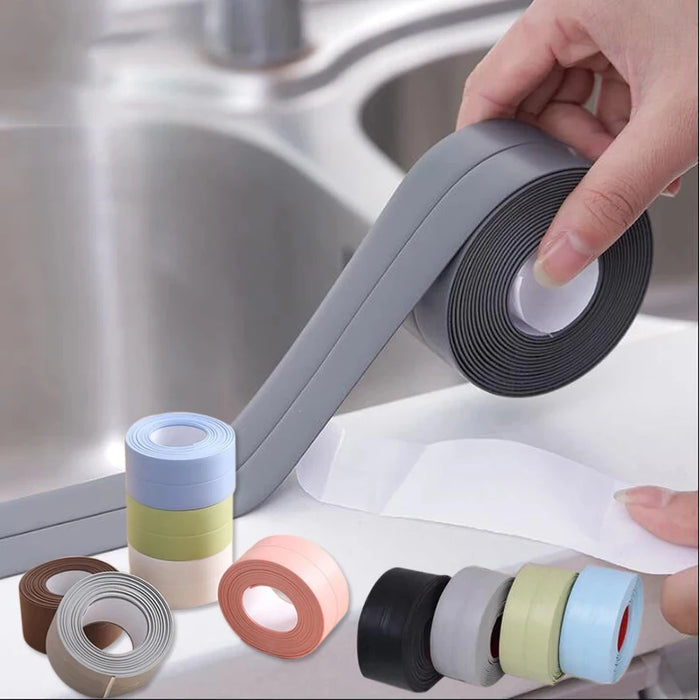 Self-Adhesive Sink Edge Sealing Tape — White, 1 m × 2 cm