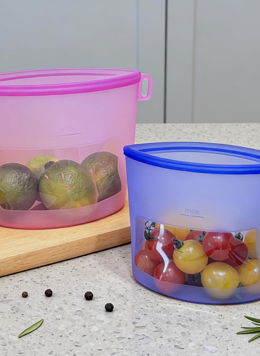 Reusable Silicone Food Storage Bags (Set of 4), Dishwasher Oven Microwave Freezer Safe, Eco-Friendly 100% Platinum, Leak