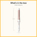 Curling Iron, Double Ceramic, 1" Barrel, White/Rose Gold