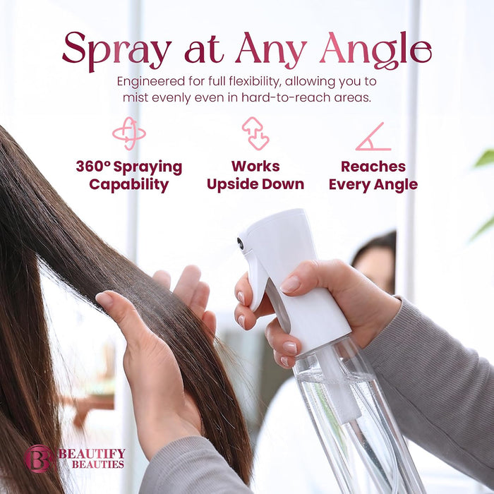 Continuous Spray Bottle for Hair, 10.1 oz Mister Spray