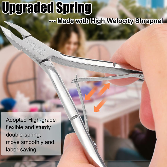 4 Packs Upgraded Cuticle Trimmer kit, 5mm Jaw