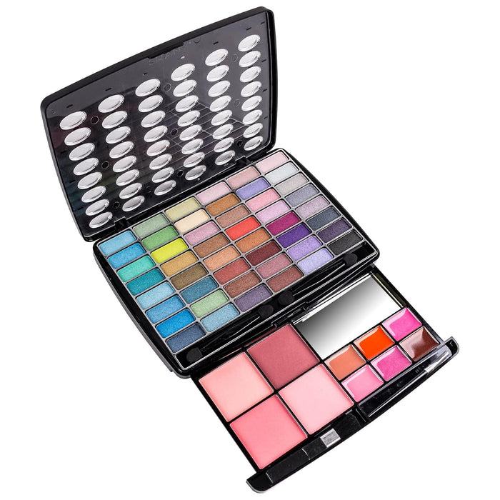 Glamour Girl Makeup Kit Eyeshadow Beauty Palette with Eye shadows, Blushes, Lipstick Lip-gloss, Make up Mirror, Cosmetics applicators, Premium Gift Packaging - Glamour