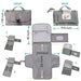 Portable Diaper Changing Pad with Wipes Pocket, Classic Grey