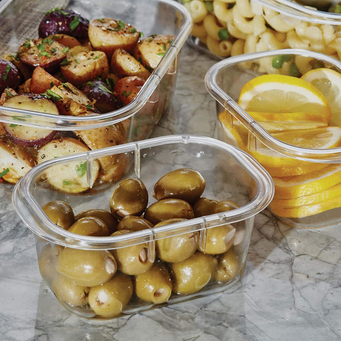 Brilliance Food Storage Containers, Set of 5 (10 Pieces), BPA-Free, Leak-Proof, Clear