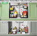 Under Sink Organizer, 2 Tier Under the Sink Storage, Slide out Pull out Cabinet Organizer Shelf, Metal Sliding Drawer for Kitchen Bathroom Pantry Closet Organization Rack, Black, 2 Pack