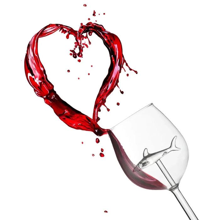 Shark Wine Glasses Cup European Red Wine Cup Water Bottle Goblet Wedding Party Decoration Gift 300Ml Drinking Glasses