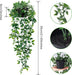 Fake Hanging Plants, Artificial Small Potted Plants for Indoor Outdoor Aesthetic Office Living Room Shelf Decor (1 Pack)