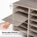 Literature Organizers, 12 Compartments Office Mailbox with Adjustable Shelves, Wood Countertop Literature Sorter for Off