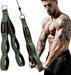 MANUEKLEAR 24-Inch 3-Grip Tricep Rope Cable Attachment for Gym Greater ROM