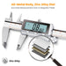 Digital Caliper 6 Inch, Rechargeable All Metal W/Backlight Screen