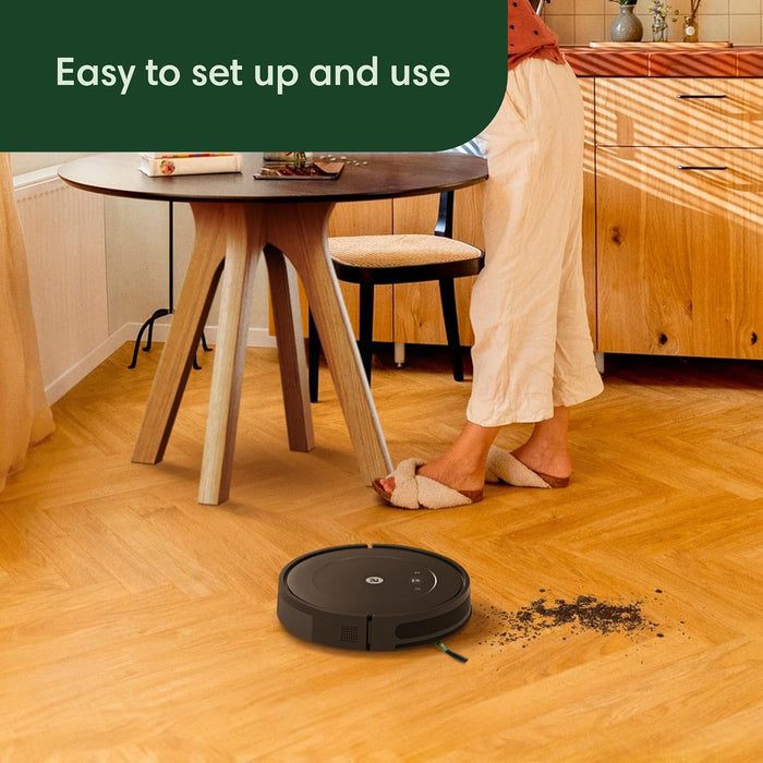 Roomba Vac Robot Vacuum (Q0120) - Easy to Use, Power-Lifting Suction, Multi-Surface Cleaning, Smart Navigation Cleans in Neat Rows, Self-Charging, Alexa