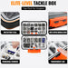264/397pcs Fishing Accessories Kit, Organized Fishing Tackle Box with Tackle Included, Fishing Hooks, Fishing Weights Sinkers, Swivels, Beads, Fishing Gear Set Equipment for Bass Trout