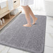 Bathroom Rugs 30X20, Extra Soft Absorbent Chenille Bath Rugs, Rubber Backing Quick Dry, Machine Washable Bath Mats for Bathroom Floor, Tub and Shower, Home Decor Accessories, Grey