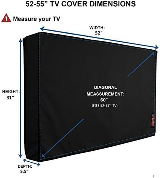 Outdoor TV Cover 52 to 55 inch Weatherproof and Waterproof