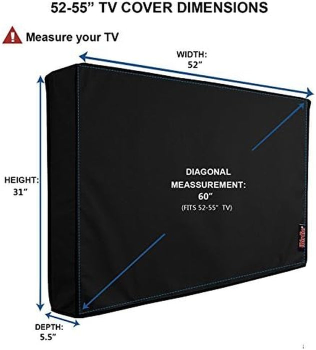 Outdoor TV Cover 52 to 55 inch Weatherproof and Waterproof