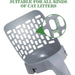 Cat Supplies Cat Litter Scoop with Refill Reusable Pet Cleaning Tool Cat Toilet Waste Cleaner Cat Litter Box Special