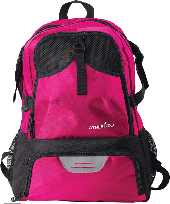 Team Sports Backpack with Ball & Cleat Compartments — Pink