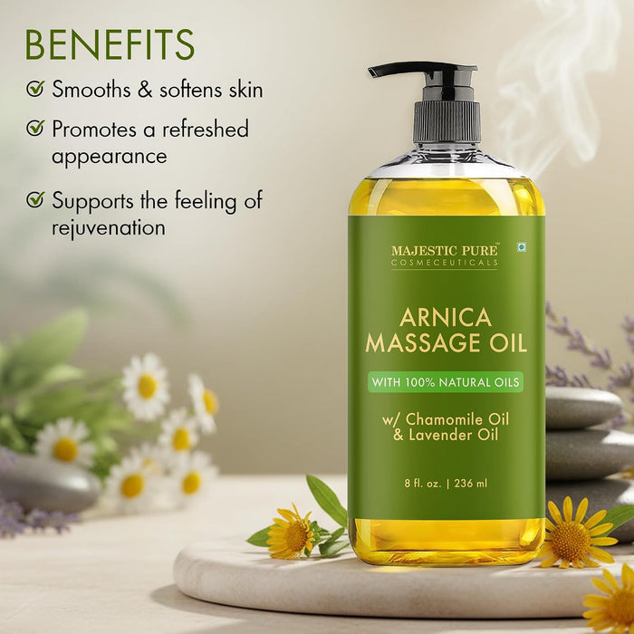 Arnica Sore Muscle Massage Oil for Massage Therapy - 8 Fl Oz