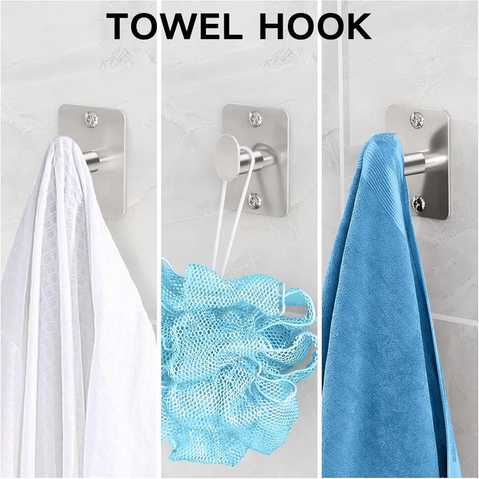 Brushed Nickel Bathroom Accessories Set, 4 PCS Bathroom Hardware Set