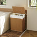 Double Bamboo Laundry Basket with Lid
