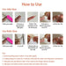 Almond Press Nails - Medium Fake Nails, Nude & Black, Glossy Stick On, Full Cover, 24 PCS/Set