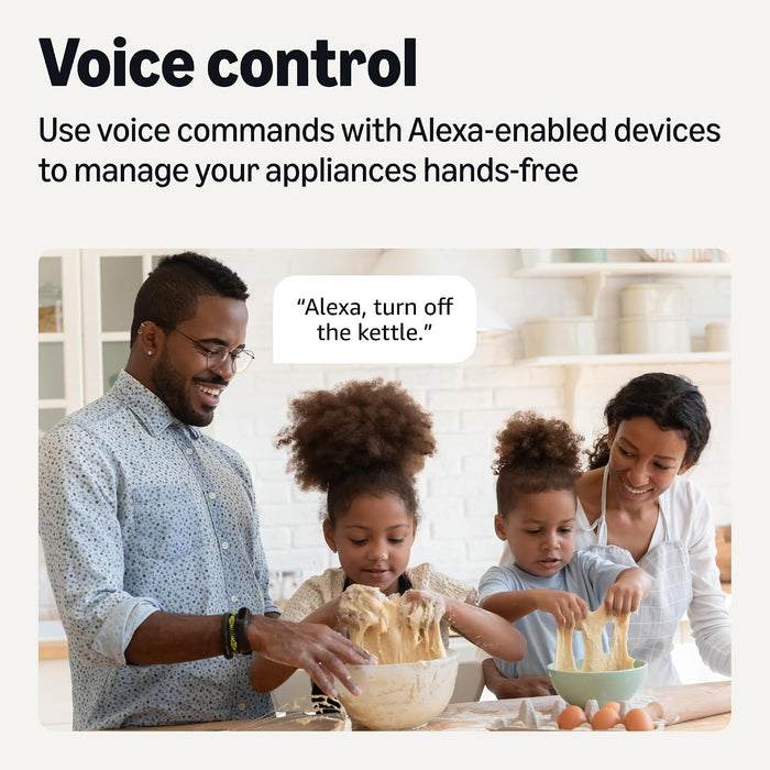 Smart Plug, Works with Alexa Only, Voice Control, Remote APP Control, Schedule, Compact Design, Versatile, 2.4 GHz Wi-Fi