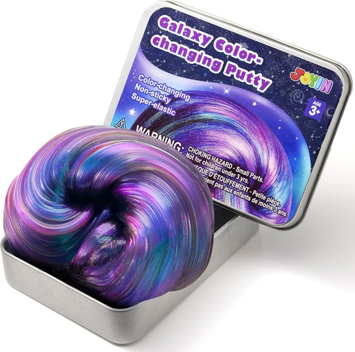Galaxy Color-Changing Putty, Slime for Kids 4.2oz, Therapy Putty, Fidget Toys Adults, Squishy Sensory Toys for Kids, Anxiety Stress Relief Gifts for Adults, Desk Fidgets, Halloween, Christmas