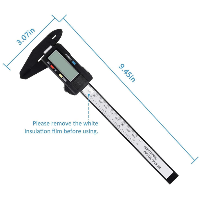 Digital Caliper, Calipers 0-6 Inch, Inch/mm Conversion, Large LCD