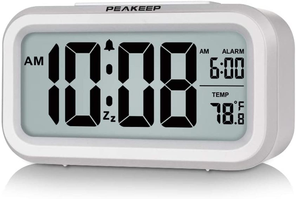 Night Light Digital Alarm Clock Battery Operated Indoor Temperature