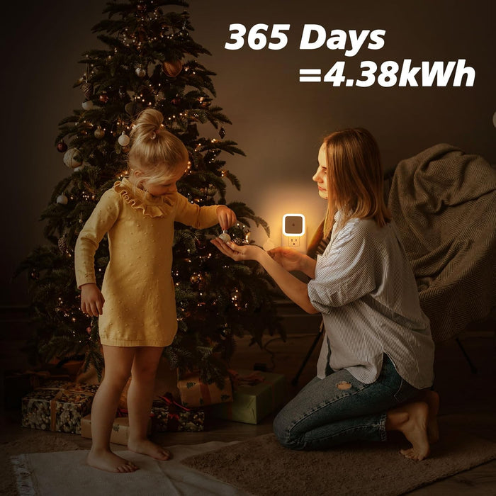 Night Light, Night Lights Plug into Wall 8-Pack, Nightlight Plug in Night Light, Dusk to Dawn Night Lamp Led (Warm White