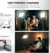2-Pack LED Video Light Kit, Studio Light, 2800-6500K Dimmable Photography Lighting Kit with Tripod Stand&Phone Holder, 7