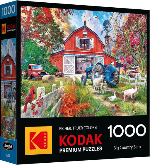 Kodak Premium Big Country Barn 1000 Piece Jigsaw Puzzle for Adults