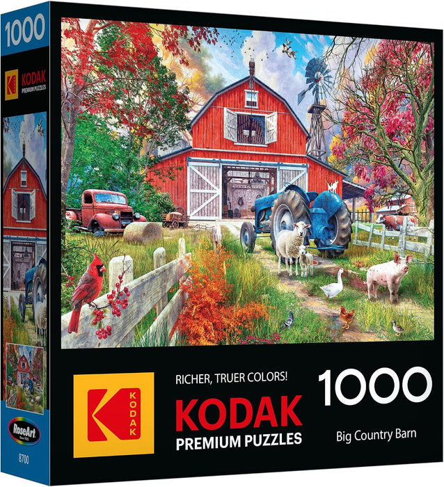 Kodak Premium Big Country Barn 1000 Piece Jigsaw Puzzle for Adults