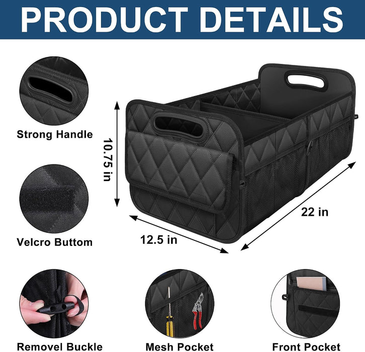 Car Trunk Organizer for SUV, Foldable Car Organizers and Storage