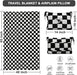 Travel Blanket and Pillow Compact, Premium Soft 2 in 1 Airplane Blanket with Soft Bag Pillowcase，Hand Luggage Sleeve and