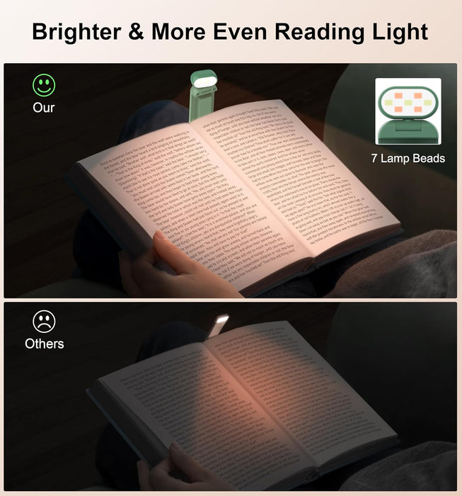 Reading Light, Rechargeable Book Light for Reading in Bed