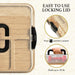 Charcuterie Board with Lid - Reversible, 2-in-1 Travel Portable Cheese Board for Picnics & Entertaining - Housewarming G