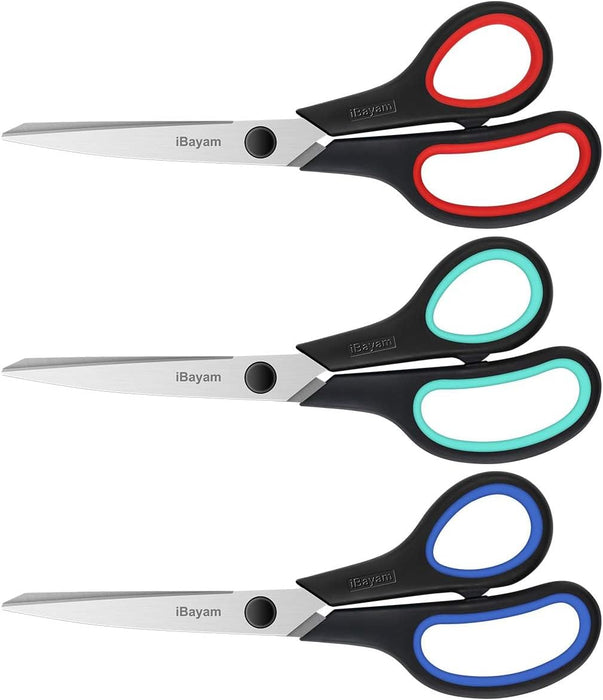 8.5" Heavy Duty Scissors All Purpose for Office School Crafts Sewing